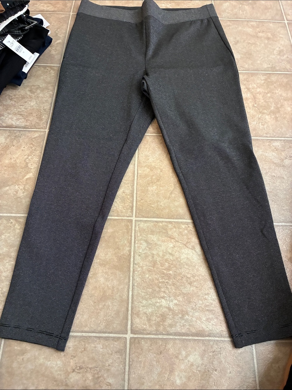 LOFT Dark Charcoal Stretch Leggings